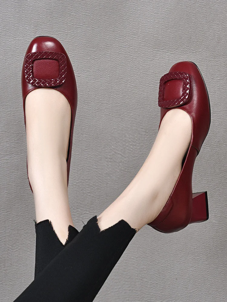 genuine-leather-slip-on-bean-oes-women-2023-new-spring-autumn-thi-heel-soft-bot-mom-oes-round-toe-casual-faion