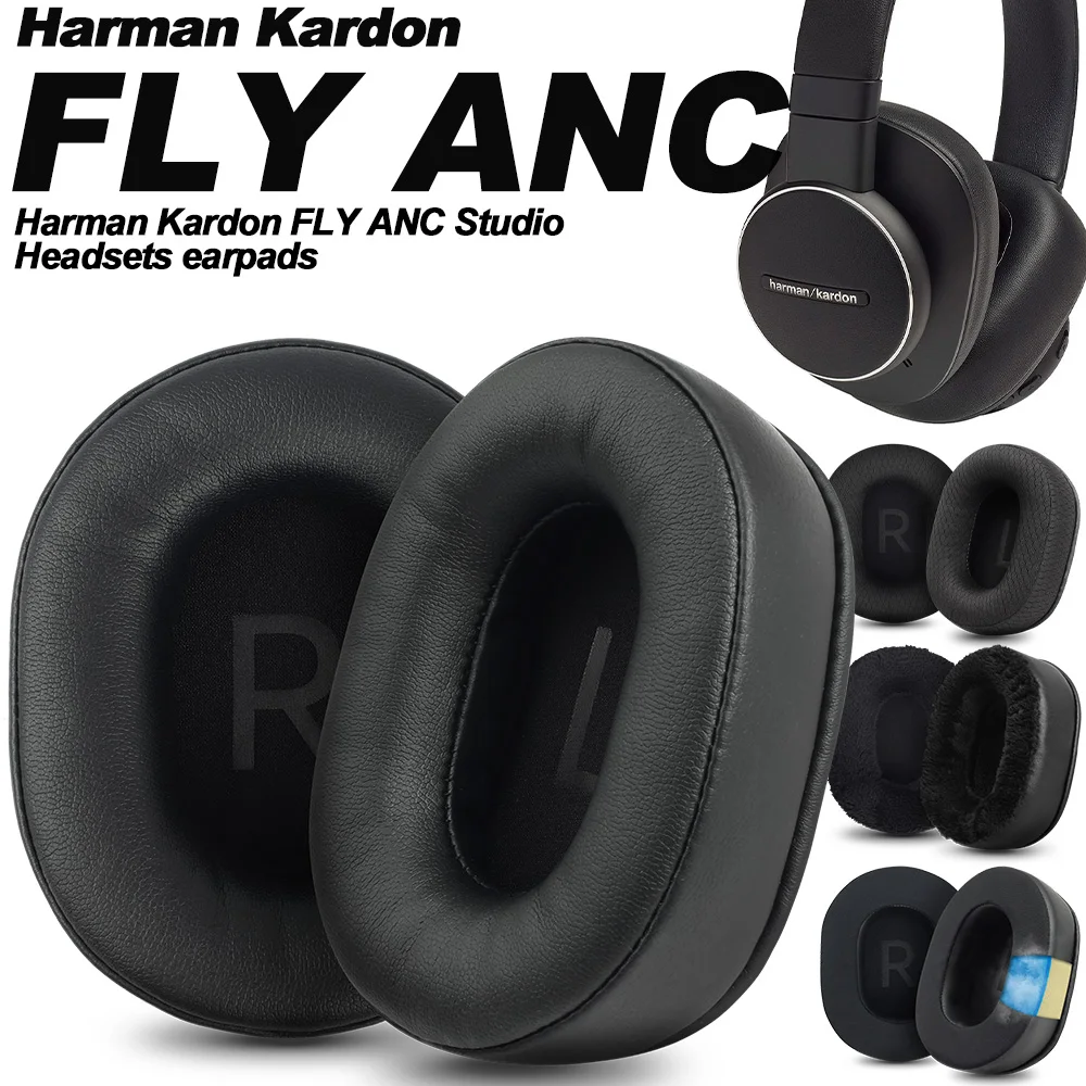 Earphone pads For Harman Kardon FLY ANC replacement Earpads headphones Earmuffs Soft cloth Memory Covers Sponge Protein