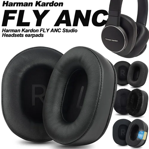 Almohadillas para auriculares Harman Kardon FLY ANC, almohadillas de repuesto para auriculares, orejeras, fundas de memoria de tela suave, proteína de esponja