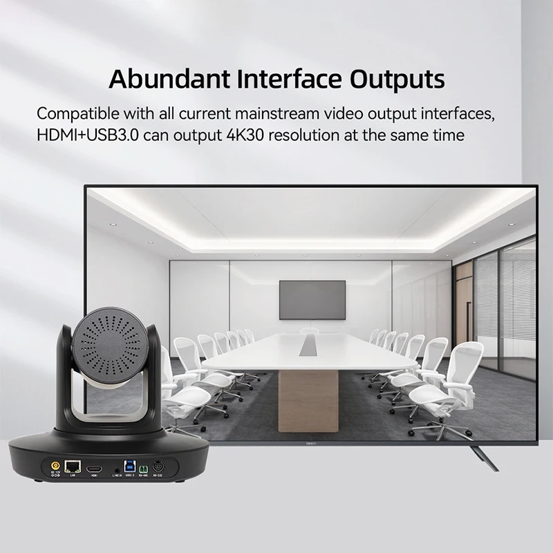 4K PTZ Camera 20X Optical Zoom AI Auto Tracking With HDMI SDI LAN Live Streaming Webcam,PTZ Conference Room Camera For Church