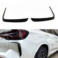 Rear Bumper Side Spoiler Trim For BMW X3 X3M G01 M Pack 2022-2024 Fog Light Cover Frame Air Vent Intake Brow Splitter Canards