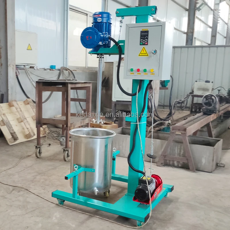 Lab High Speed Paint Disperser Hydraulic Lifting Paint Mixer Ink Dissolver Mixing Machine