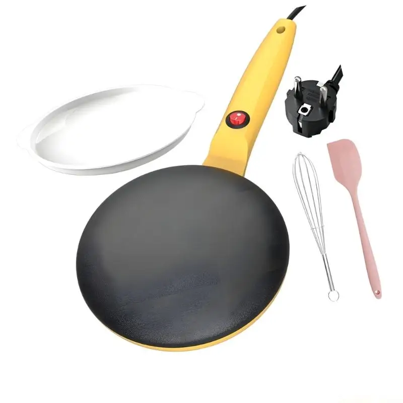 D0AB Multi Purpose Crepe Pan Unit Ergonomic Grip For Pleasant Cooking Experience