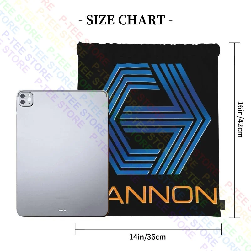 Cannon Group Logo - Cannon Films Logo Drawstring Bags Gym Bag Print Backpack Shopping Bag Clothes Backpacks