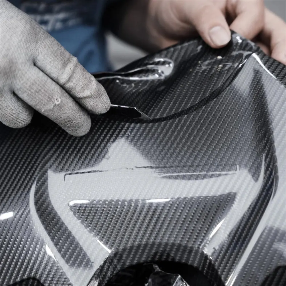 Anti-Scratch TPU Carbon Black Paint Protection Vinyl Film for Vehicle Car Sticker Motorcycle Laptop Skateboard Wrap