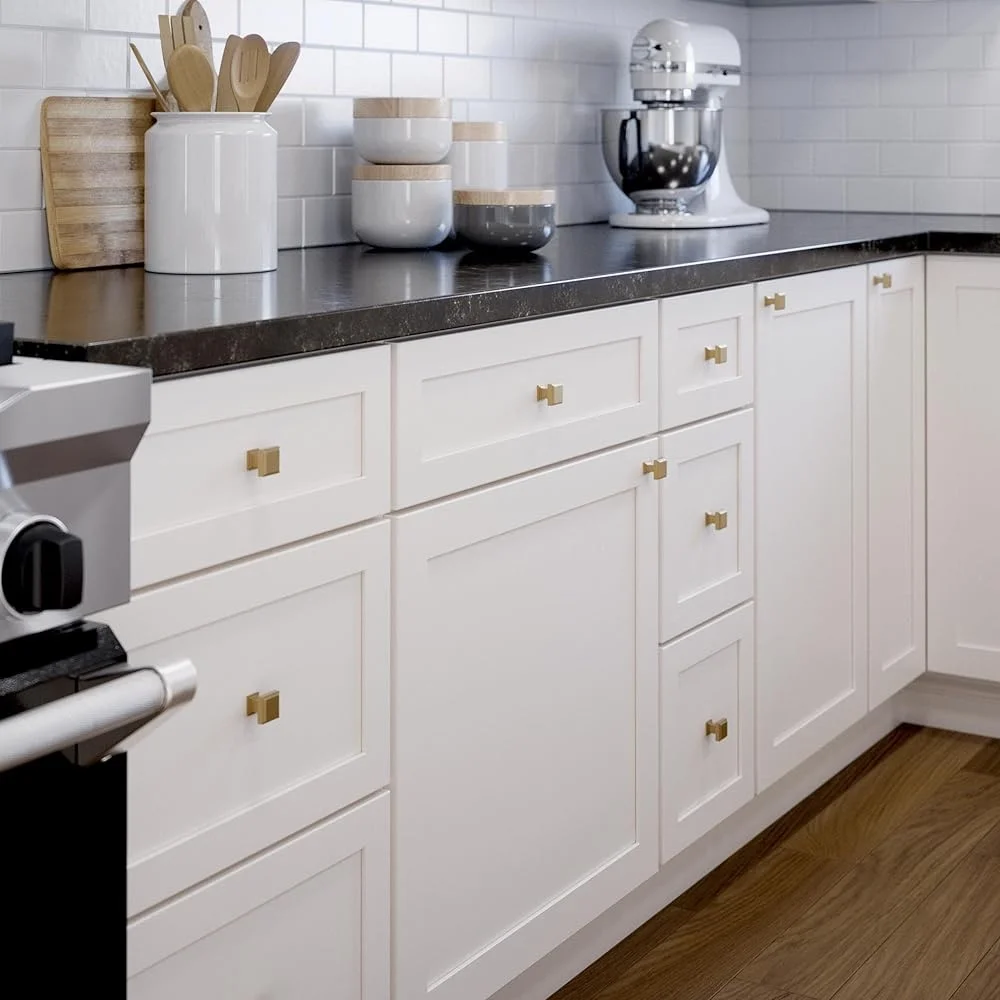 クラシック 10 パックキャビネットノブシャンパンブロンズ耐久性のある金属ハンドルドレッサーキッチン引き出しバスルーム簡単なインストール