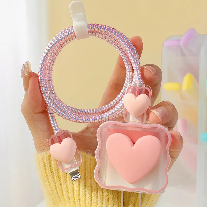 حماية كابل الشاحن آيفون 11 12 18 واط 20 واط شاحن PD خط البيانات دوامة اللفاف واقية ل أبل برو ماكس حامي #4