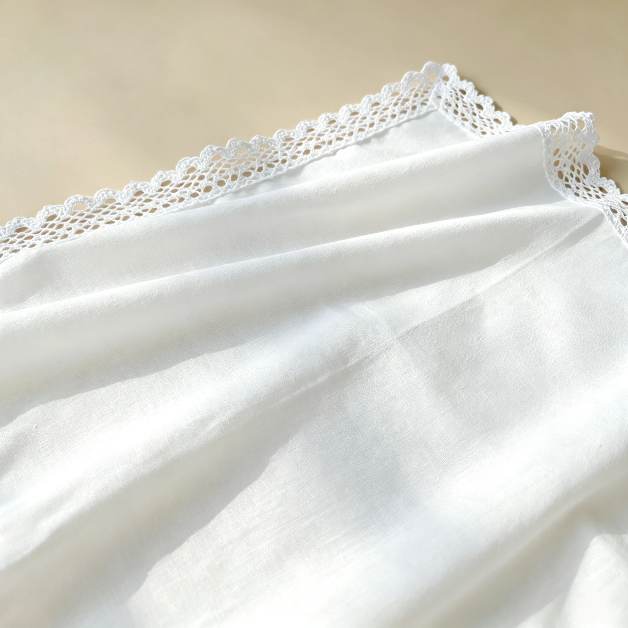 3/6er-Pack 33,5 cm/13,18 Zoll Dünne Reine Baumwolle Weiße Spitzen-Taschentücher Unisex Hochzeits-Andenken – Detail 9