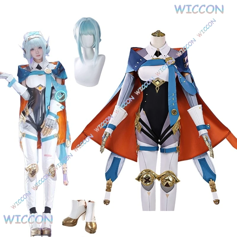 

Механический костюм для косплея Ineffa для девочек, реквизит для косплея Ineffa, игра Genshin Impact, парик для косплея, обувь для женщин, вечерние ролевые игры на Хэллоуин