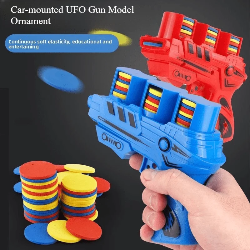 

Children's Soft Launch UFO Gun Double Parent Child Interaction Soft Bullet Shooting Continuous EVA Carrot Gun Toy
