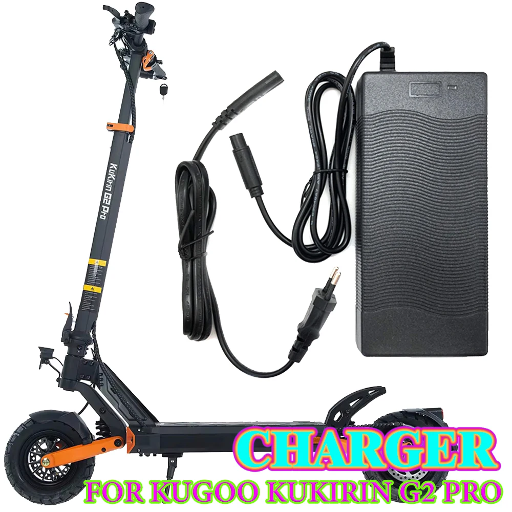 

Для электрического скутера Kugoo Kukirin G2 Pro, универсальное зарядное устройство 54,6 В, 2 А, головка CQ, 3 отверстия, с вилкой европейского стандарта