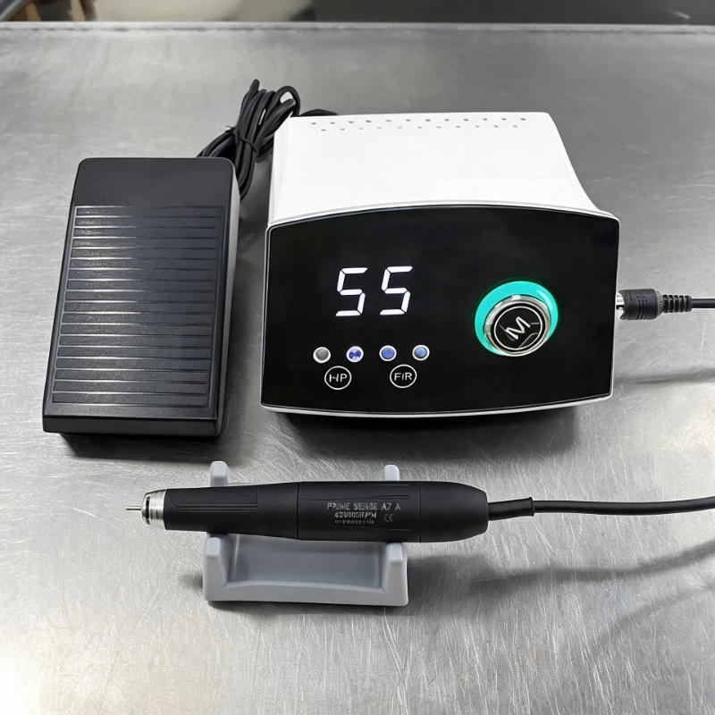 Brushless Motor Jewelry Polishing Drill Handheld Micromotor Drill Polishing Machine A7 55000Rpm Speed Display