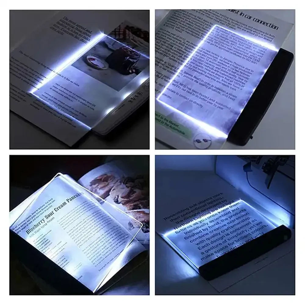 New Plate Lamp Creative LED Reading Book Light Eye Protect Battery Night Light School Reading Light stationery for student