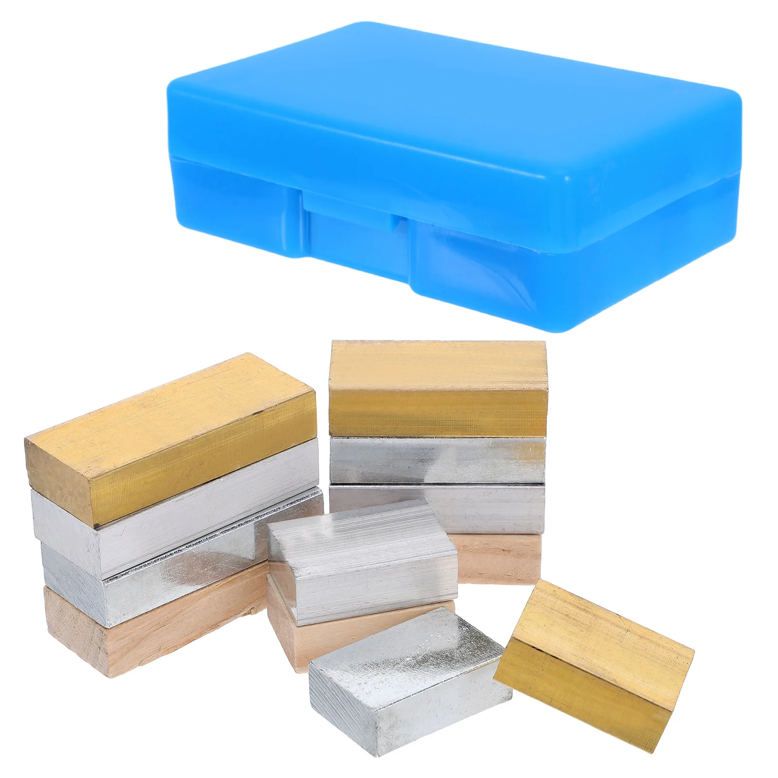 

12Pcs Learning Density Cubes for High School Physics Experiment Kits with Aluminum Iron Blocks Science Investigation Educational