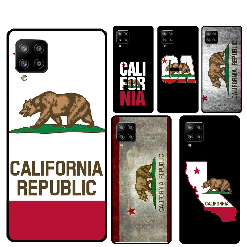 California Flag For Samsung Galaxy A53 A33 A55 A35 A15 A22 A32 A52 A54 A34 A14 A56 A36 A26 A16 A05 A06 Case