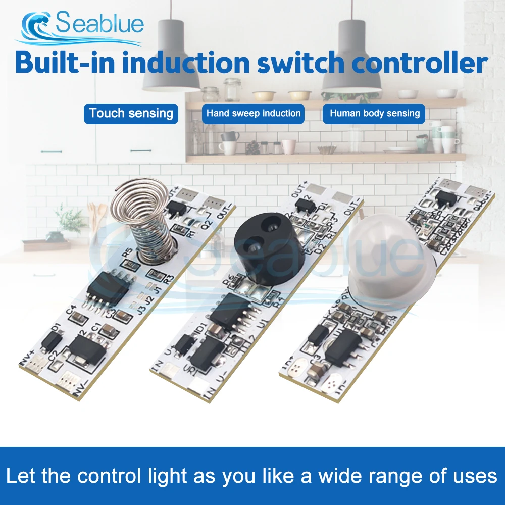 5V-24V Touch Switch Capacitive Module 3A LED Dimming Control Lamps Active Components Short Distance Scan Sweep Hand Sensor