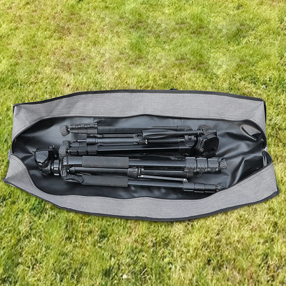 Waterproof Canopy Pole Bag for BBQ Rack and Photography Tripod Storage with Zipper Closure and Foldable Design