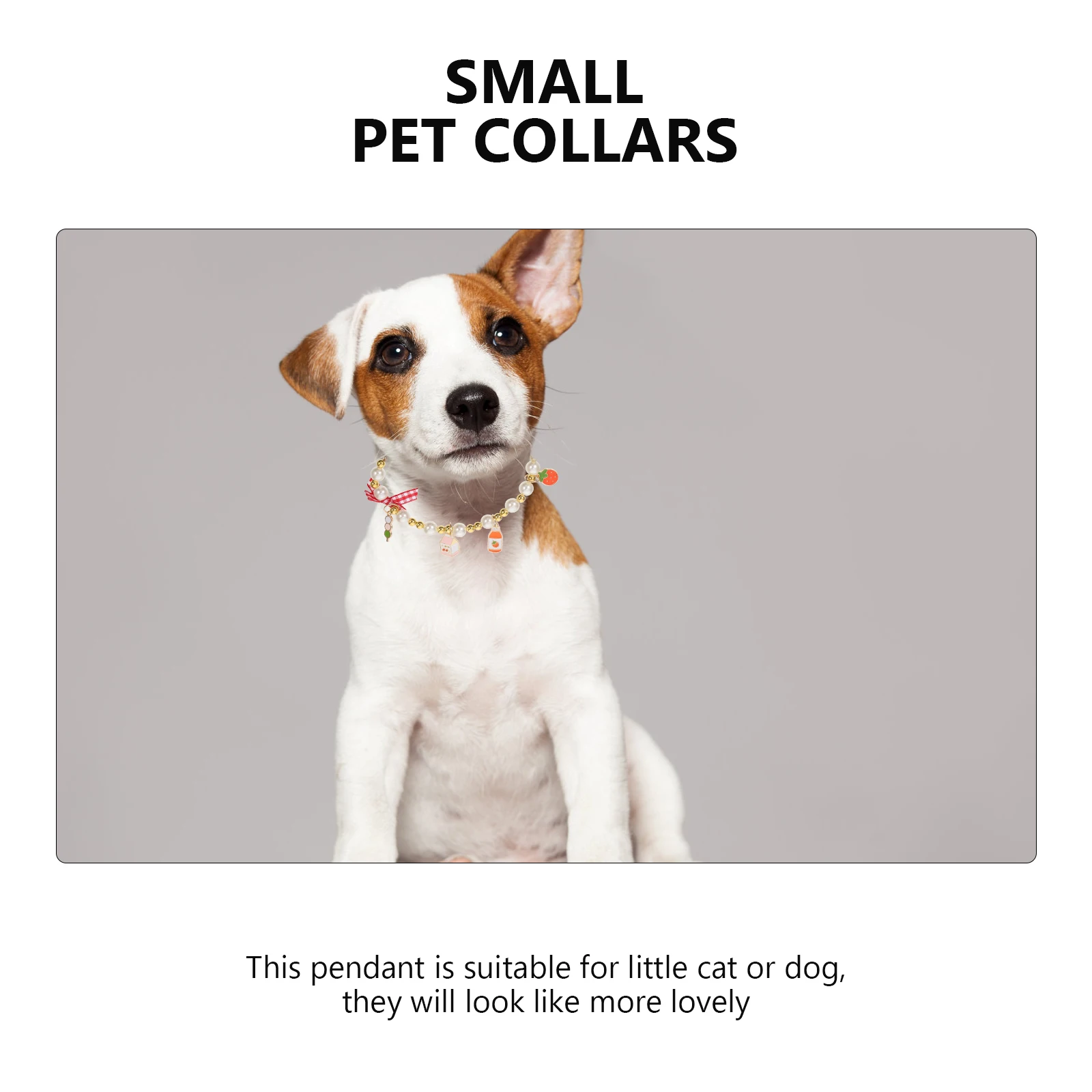 

Bow Pearl Necklace Dog Bows Jeweled Pet Grooming for Dogs Cute Jewelry Cats with Pearls Christmas
