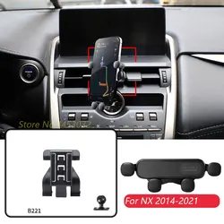For Lexus NX 200t 200 2014-2021 Car Mobile Phone Holder Air Vent Adjustable Gravity Navigation Bracket Horizontally Accessories