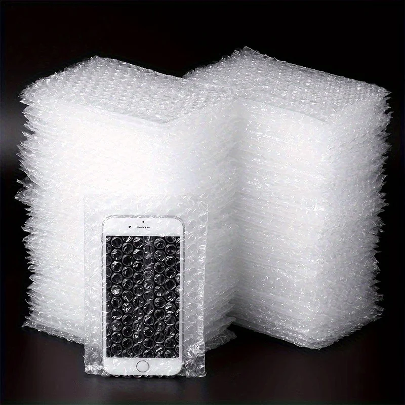 100pcs Premium Bubble Cushion Wrap Pouches - Durable & Reusable 4x6