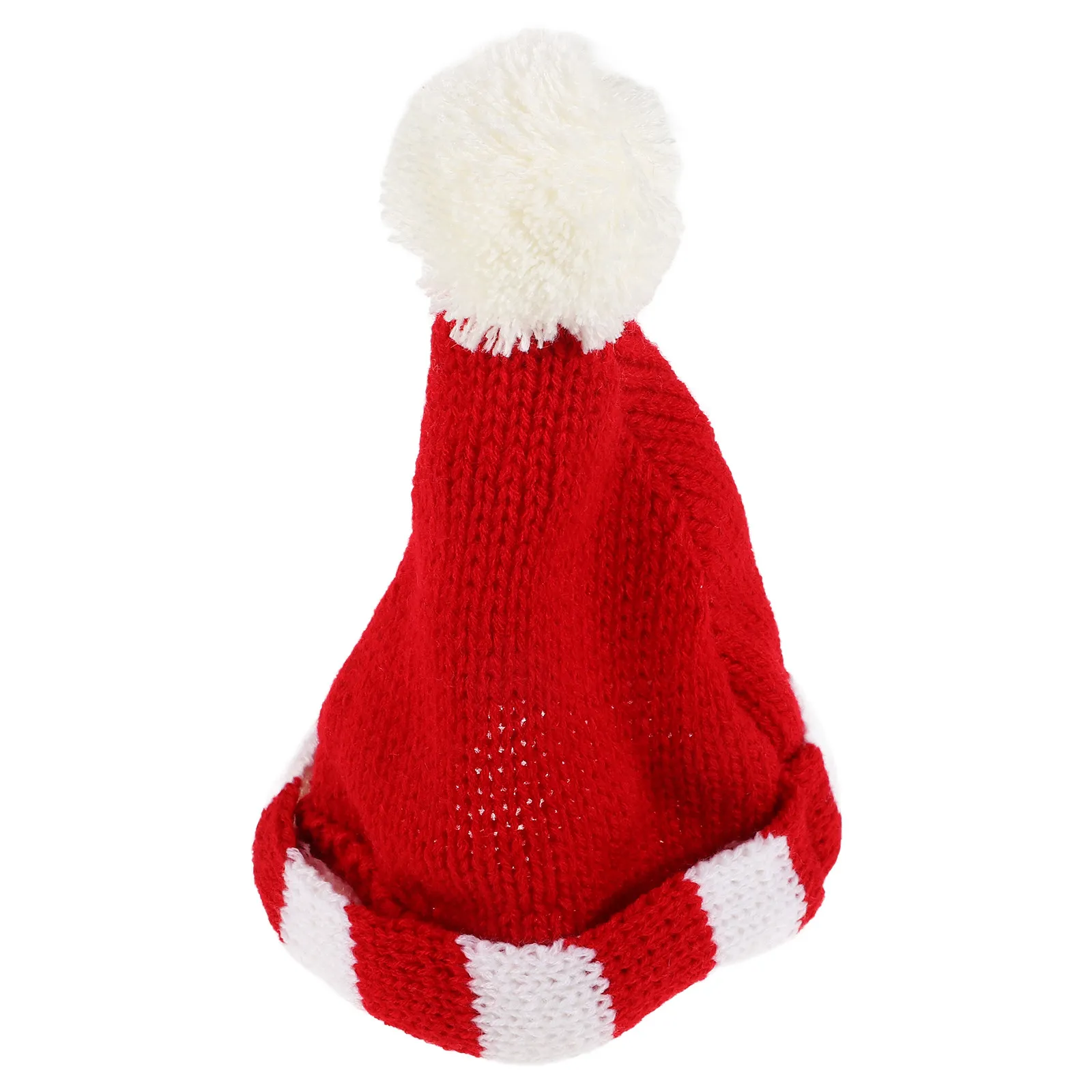 Mini Chapéu de Tricô Criativo: Acessório Artesanal DIY, Gorro de Lã Fofo, Decoração de Feriado, Enfeites de Tricô em Miniatura