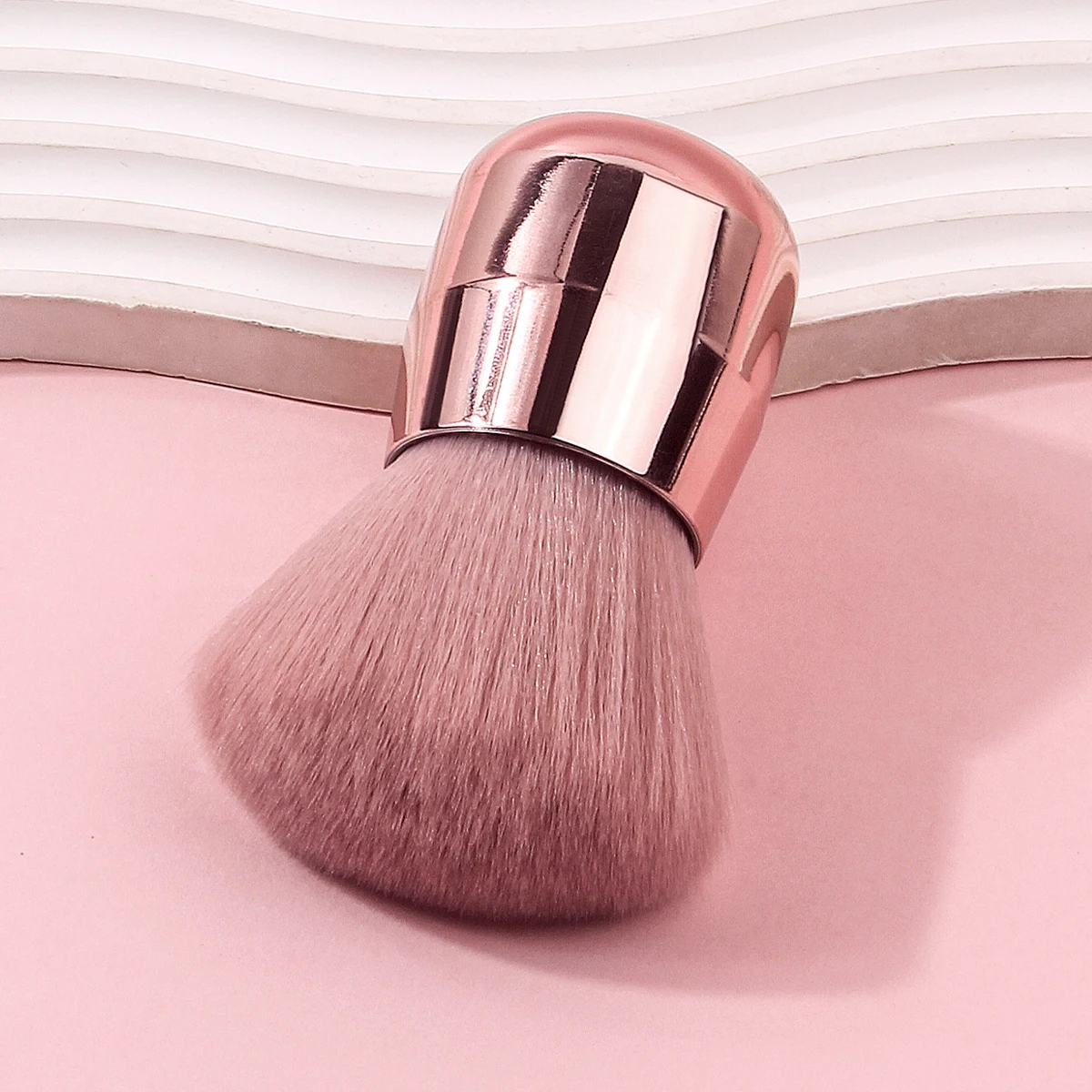 فرشاة مكياج فاخرة 3 في 1 - فرشاة بودرة أحمر الخدود الحريرية للوجه والسفر، أداة تجميل احترافية ذات شعيرات ناعمة #1