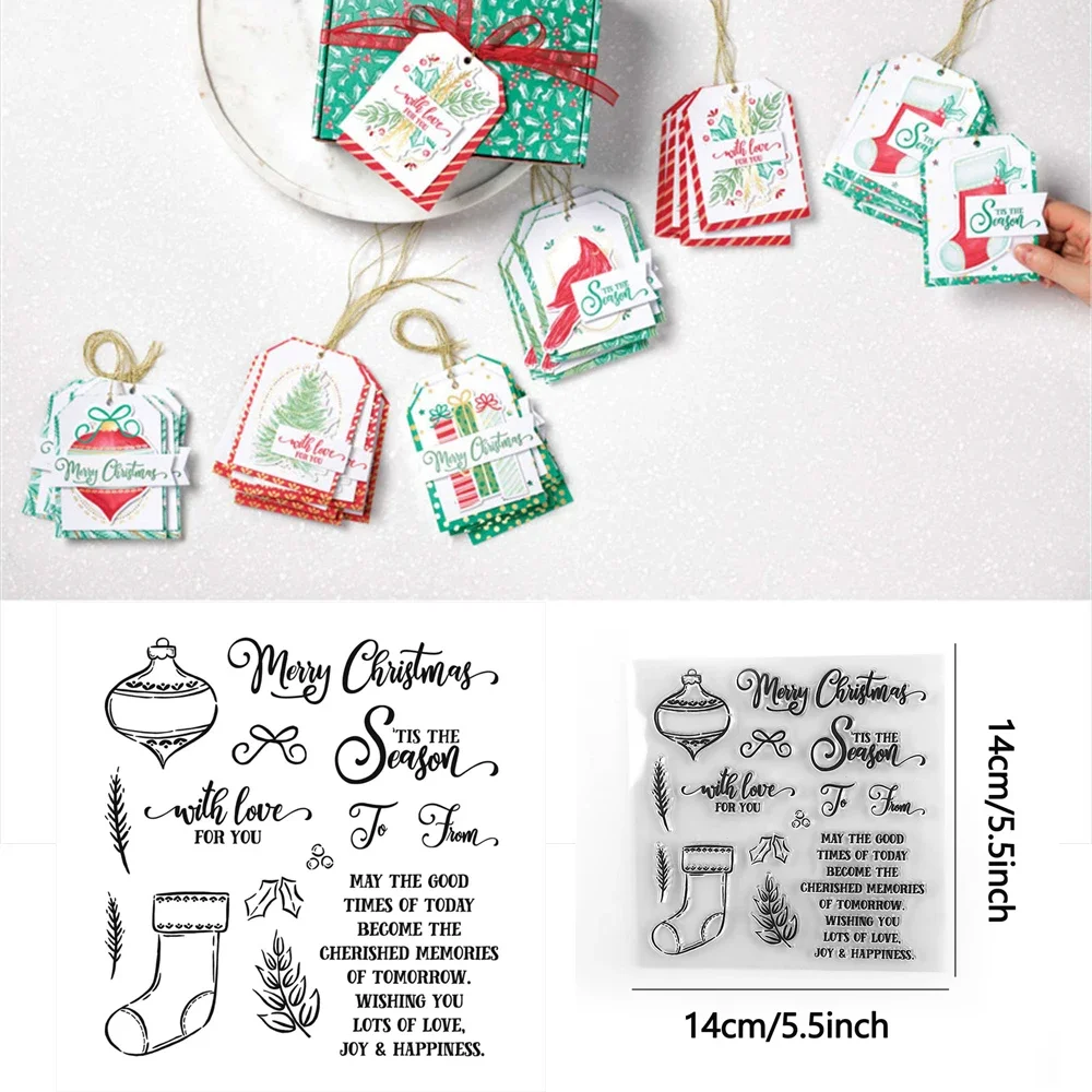 So Inviting Stamps Weihnachts-Stempel, transparente Stempel für DIY-Bastelarbeiten, Karten, Fotoalbum, Scrapbooking, Dekoration, transparente Stempel