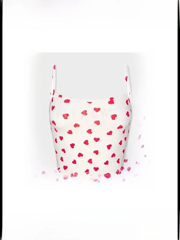 

Уютная дышащая домашняя одежда с принтом в виде сердец ко Дню святого Валентина: ночная рубашка с коротким рукавом и длинная ночная рубашка для дома