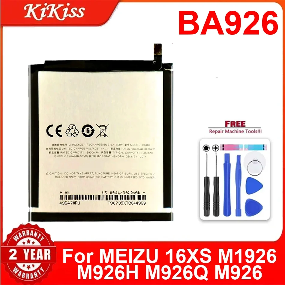 

Battery BA926 4000Mah For Meizu 16XS M1926 M926H M926Q M926 Long-Lasting Replacement Mobile Phone