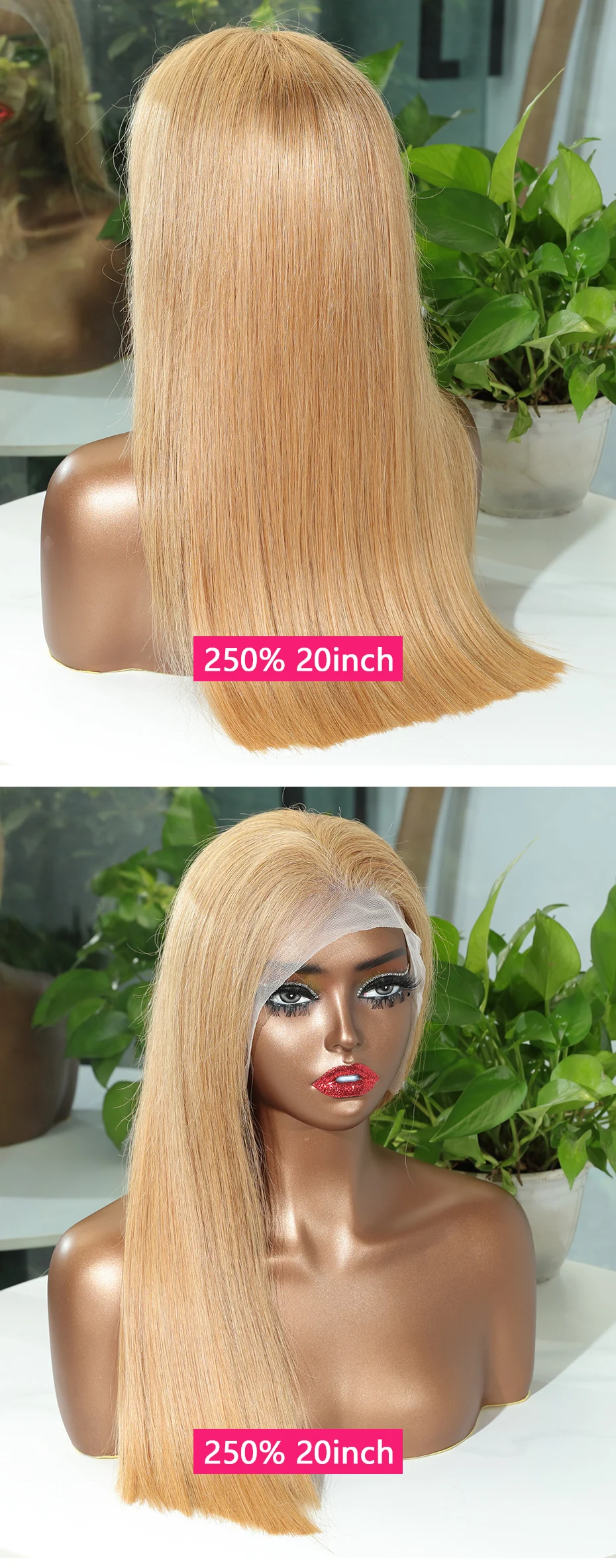 15A 13x4 Rohes Vietnamesisches Super Double Drawn Bone Straight Perücke Aschblonde Echthaarperücke 300 250% Dichte Gefärbte Lace Frontal Perücke – Detail 1