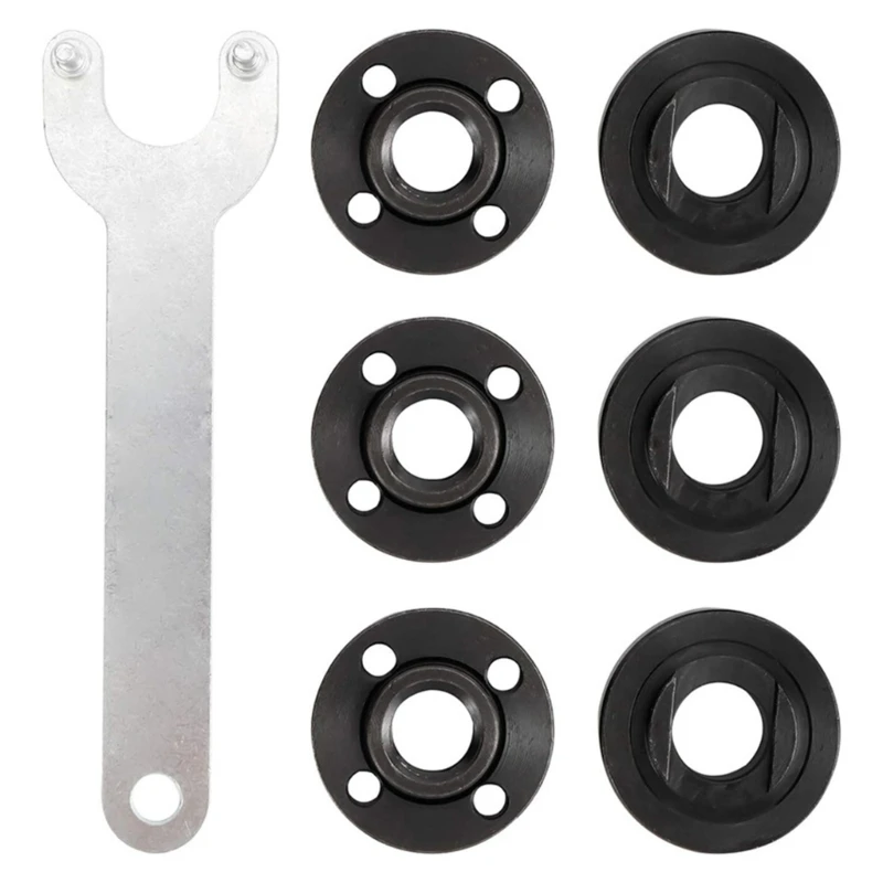 

7PCS Angled Grinder Replacement Lock Nut 5/8-11 Flange Wrench Tool Repair