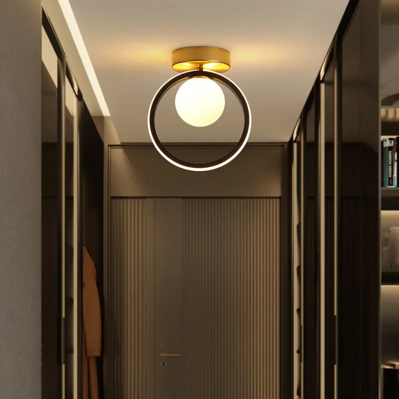 bola de vidro branco luz de teto led moderna luz do corcorredor quarto entrada banheiro escada varanda iluminacao lustre lustre 01