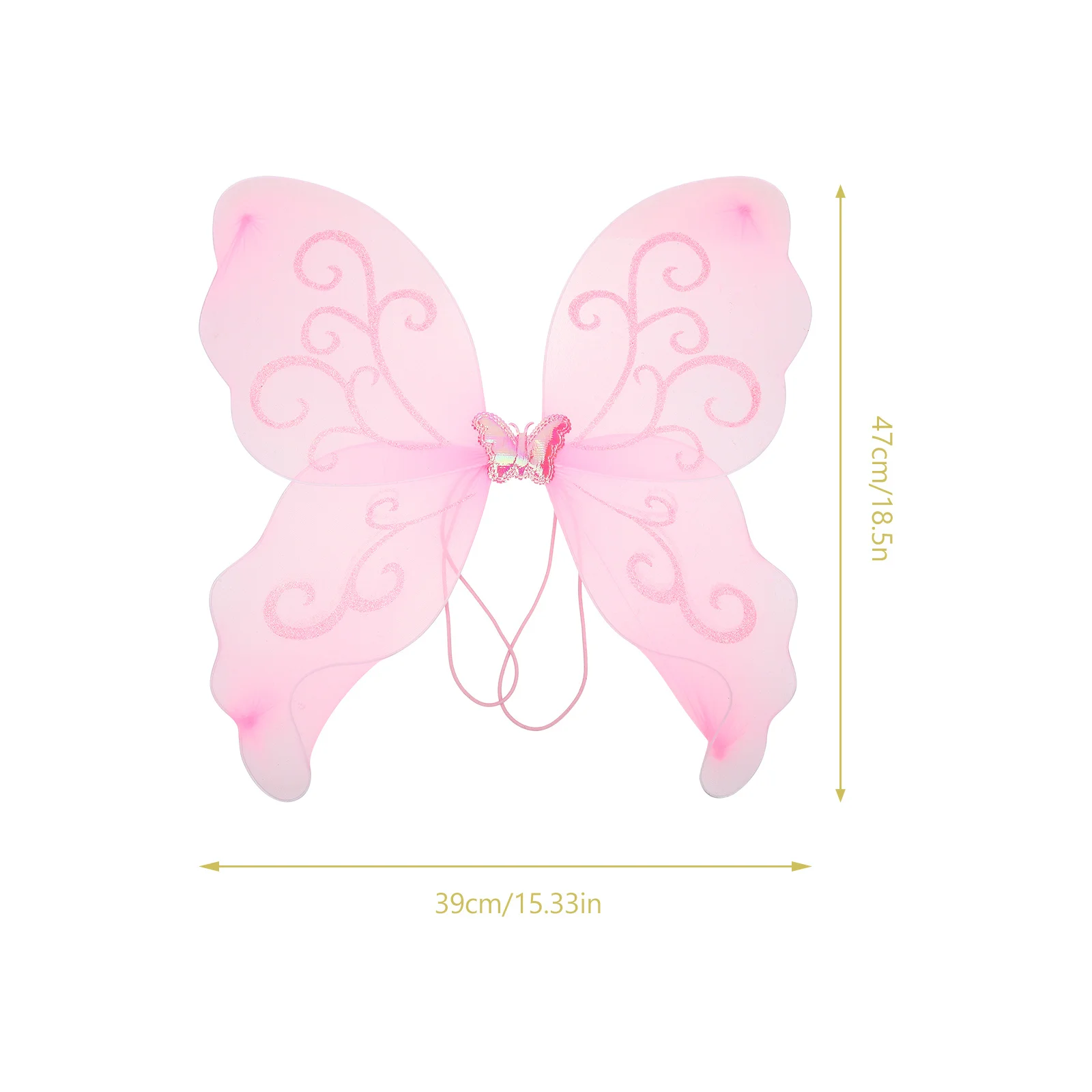 나비 요정 날개 4개 세트 어린이 천사 날개 코스튬 소품 컬러풀 드레스업 액세서리 소녀 파티 역할 놀이 장식