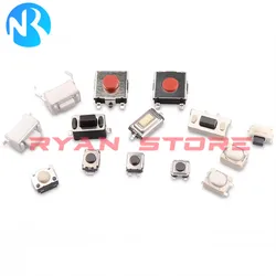 1000Pcs 3X4 3X6 4X4 6X6 3X3 3X5 Tactile Tact Push Button Micro Switch 3*4*2.5 3*6*4.3 3*6*2.5 3*6*3.5 4*4*1.5 4*4*0.8MM SMD DIP