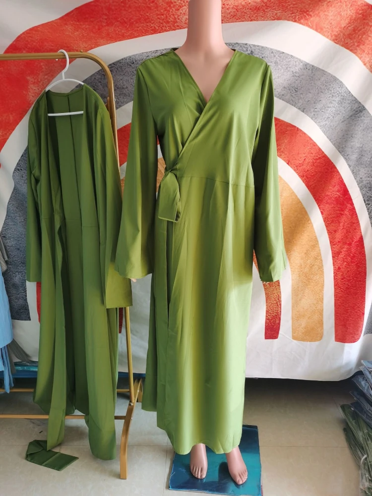 Robe longue à lacets pour femmes musulmanes, Abaya, Maroc, Ramadan, Abayas, Kaftan, Islam, Dubaï, Arabe, Maxi, Éducatif, Modeste, Eid