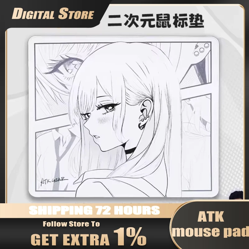 ATK KONG Gaming Mouse Pad, XSOFT Recessed Edge Large Desk Pad for Keyboard Mouse E‑Sports Gaming