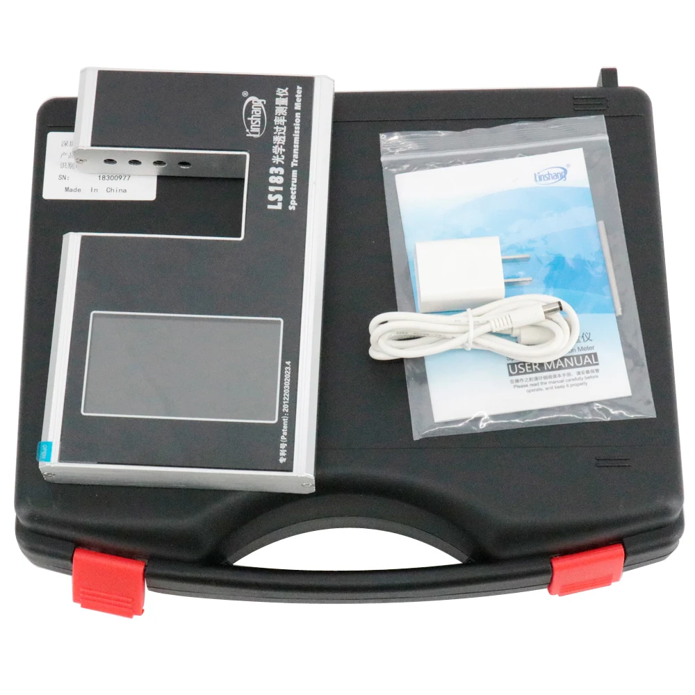 LS183 Spectrum Transmission Meter Solar Film Transmittance Meter with Large Color LCD Display Visible Light 380-760nm