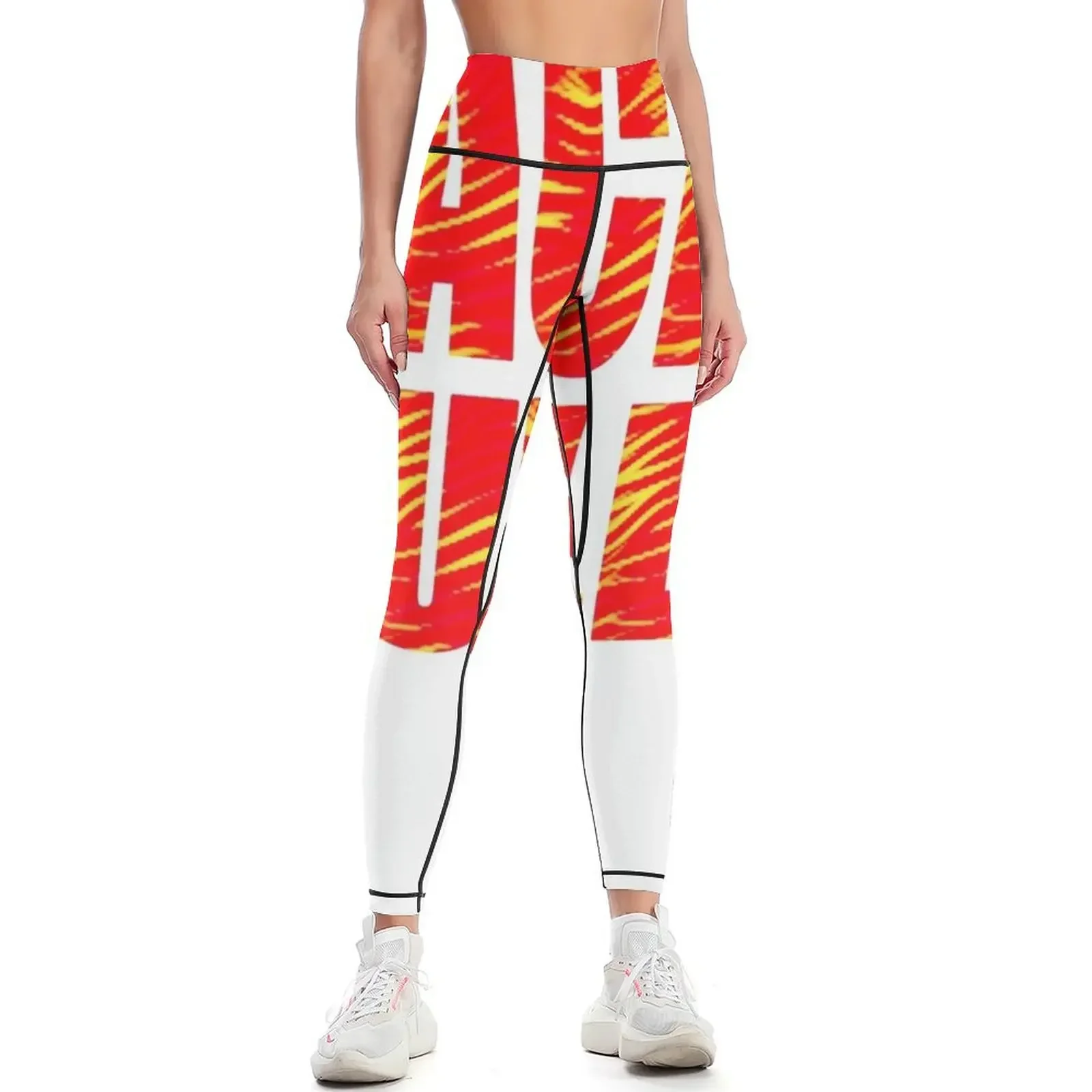 스트라이프 로고 여성용 피트니스 레깅스 이미지