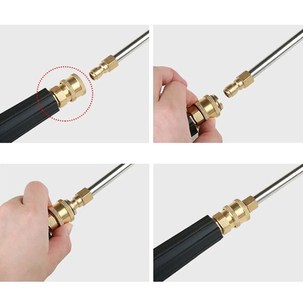 90 Degrees Extension Lance High Pressure Power Washer Car Pole Grey Rod Nozzle