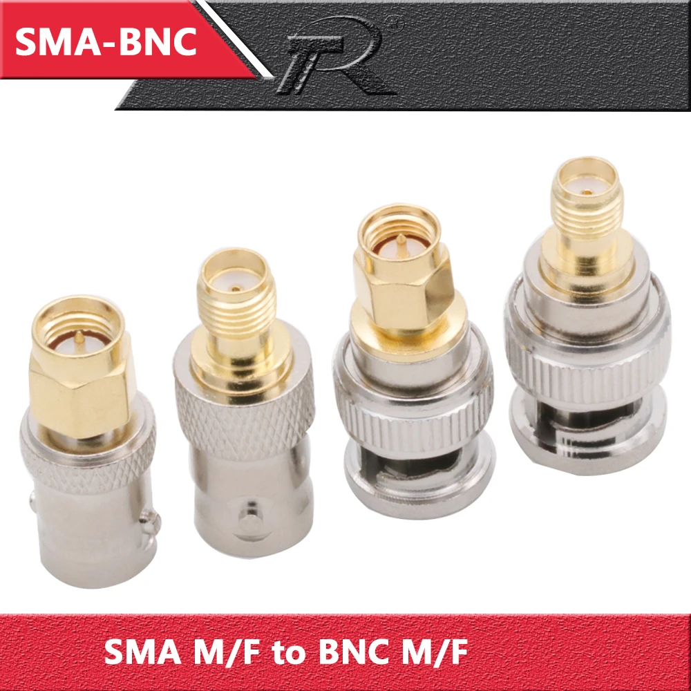 4pcs 4Type Adapters SMA Male SMA Female to BNC TNC UHF SO239 PL259 N Male Female  RF Coaxial Coax Adapter Connector Combination