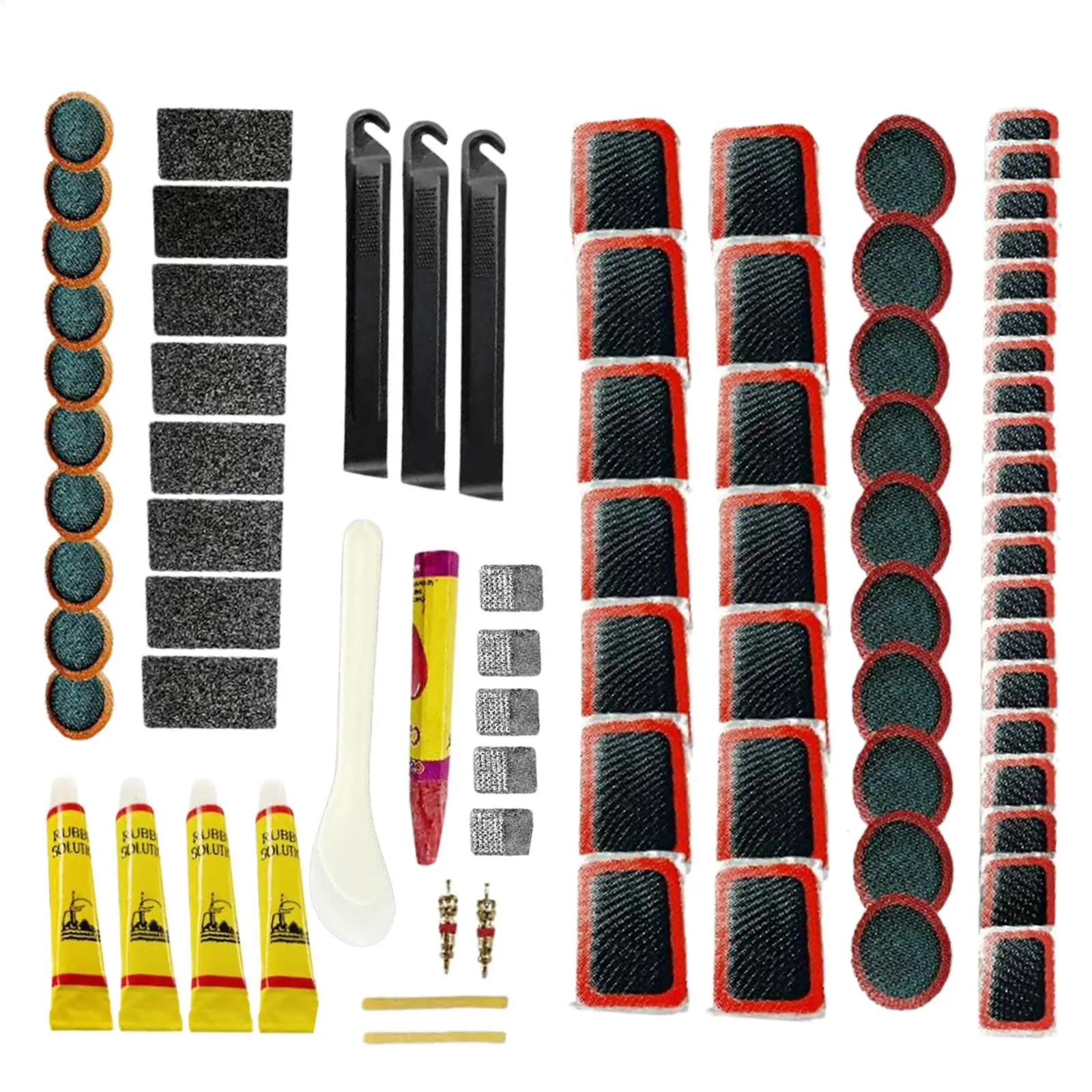 Bike Tire Patch Repair Kit Professional Wheel Puncture Maintenance Tool Portable Bike Patch Kit For Women Men Adults Commute