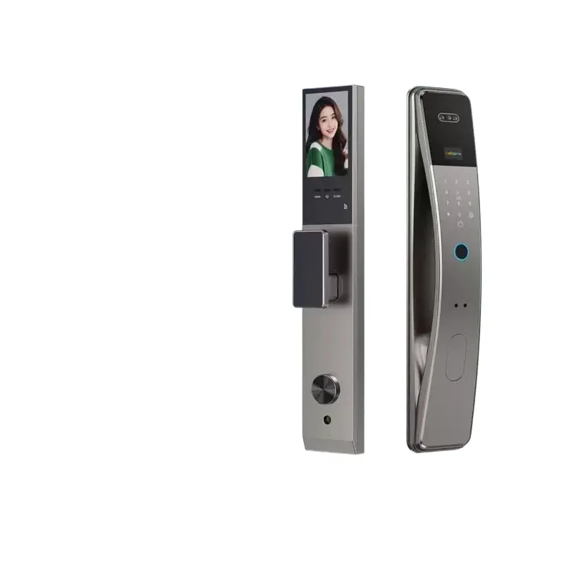 3D Face Recognition Digital Door Lock With Camera Fingerprint Password Keyless Electronic Lock
