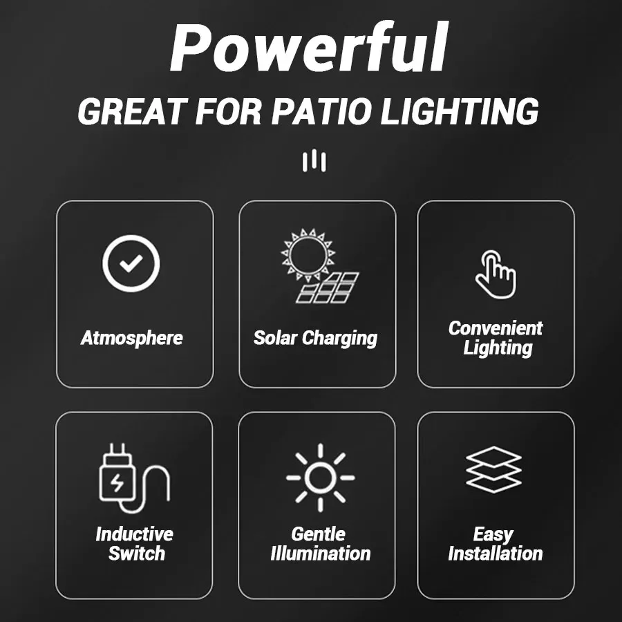 Portable Solar Induction Outdoor Atmosphere Camping Light Creative Waterproof Tungsten Filament Light Bright Hanging Tent Light