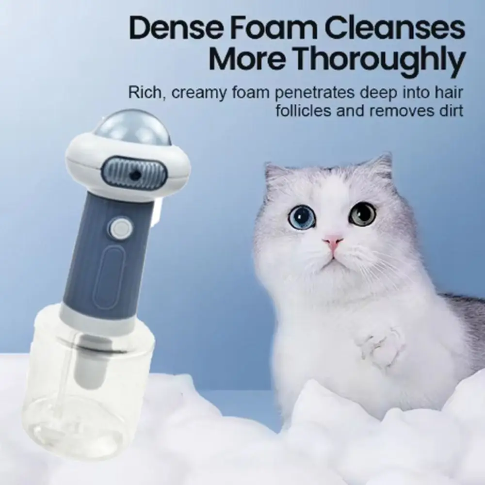 

Automatic Foam Pet Bathing Machine Easily Remove ABS Electric Cleaning Foam Machine Convenient Pets Foam Soap Dispenser