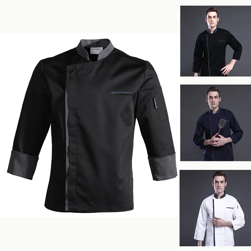 Chef Jas Mannen Vrouwen Lange Mouwen Keuken Kok Jas Restaurant Kleding Gebak Bakkerij Ober Uniform