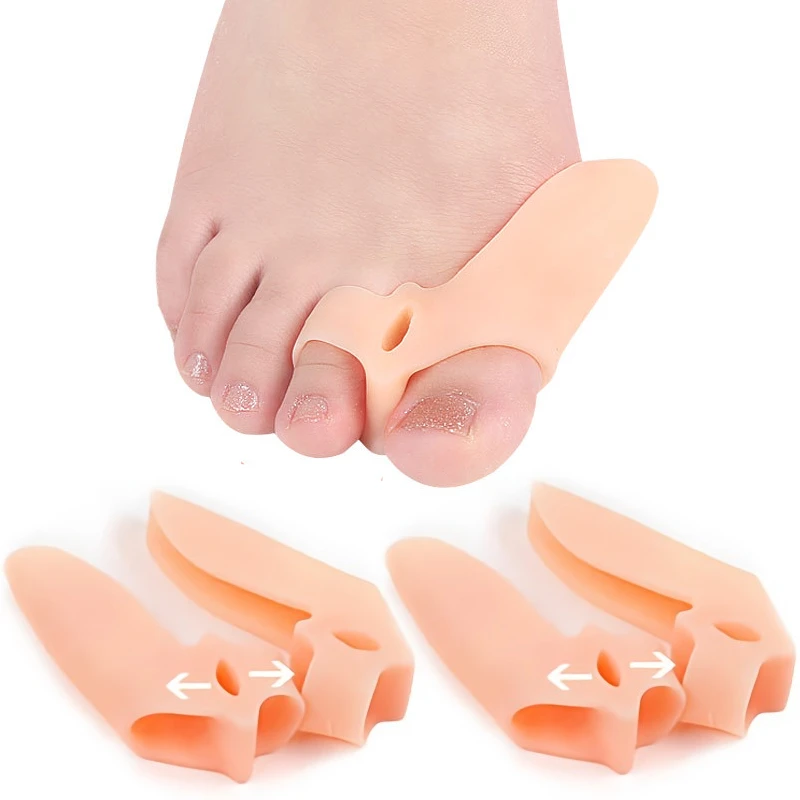 1/5Pairs Silicone Gel Thumb Corrector Bunion Foot Toe Hallux Valgus Protector Separator Foot Care Finger Straightener Adjuster 4