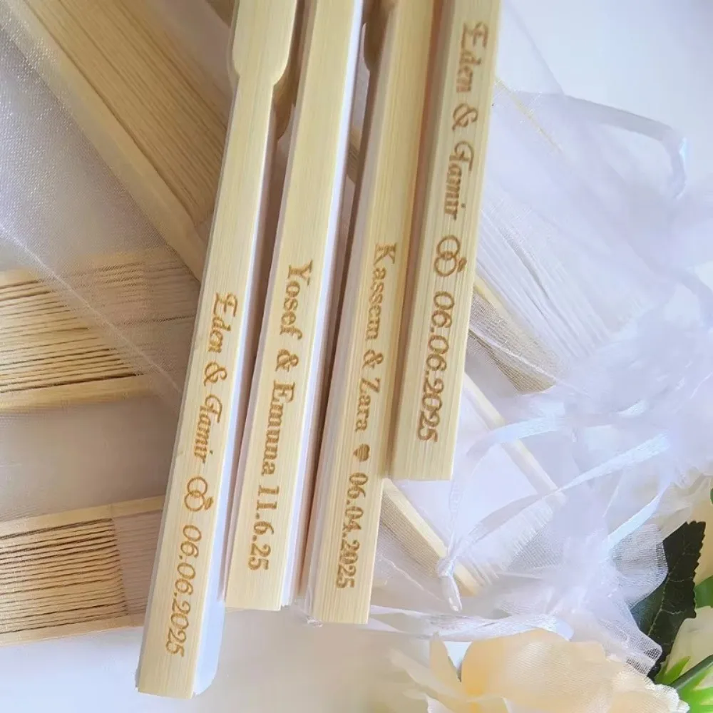 Free Carved Folding Silk Hand Fan For Wedding For Party Bridal Gift Decor