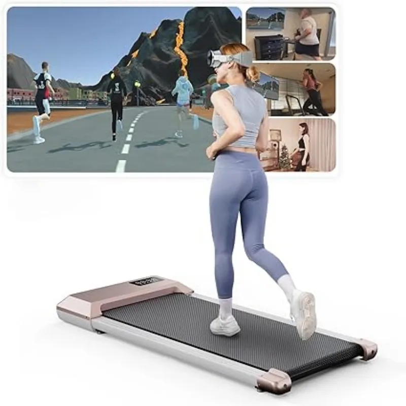 3-in-1 Portable Under Desk Treadmill with Remote Control & LED Display, Installation-Free