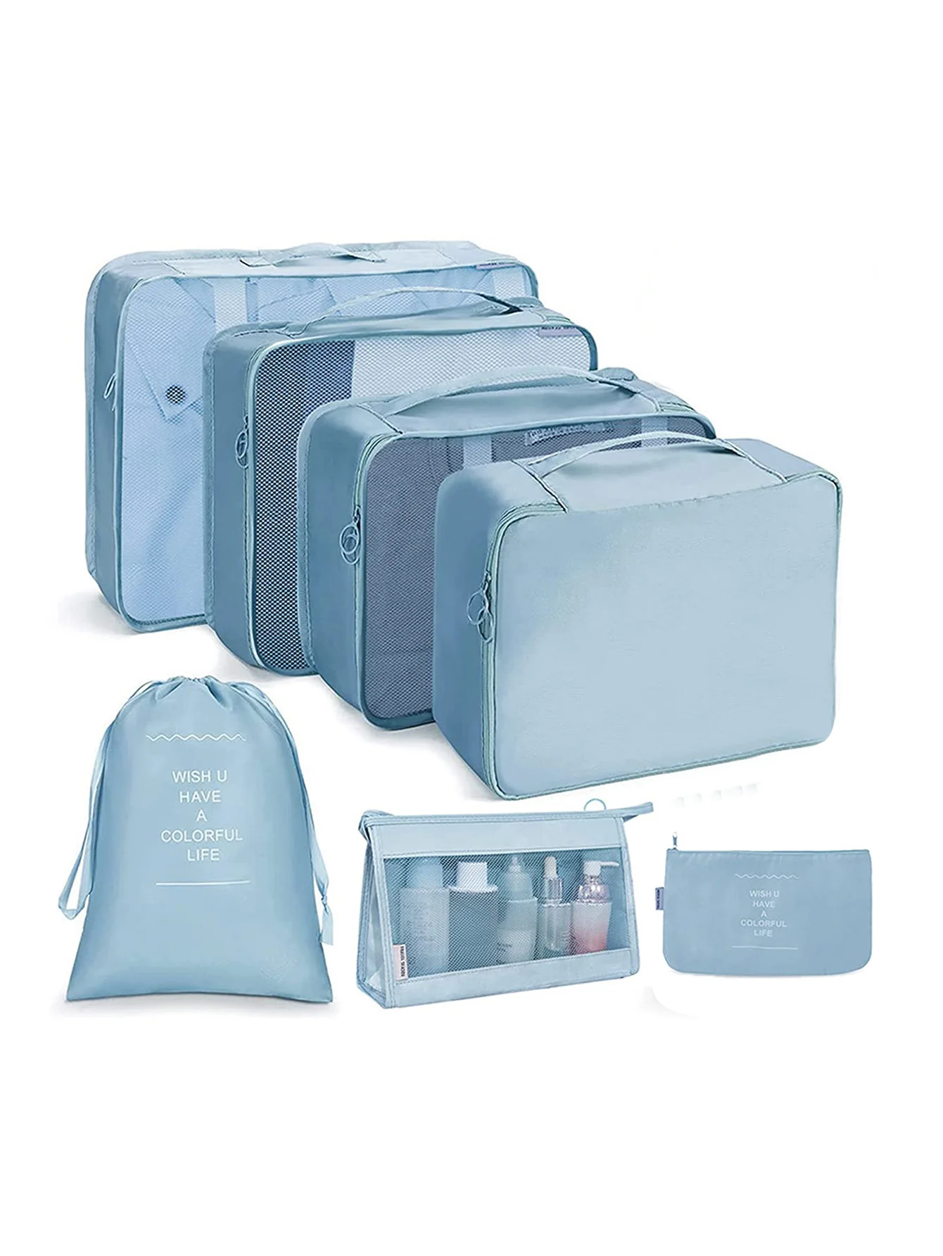 7/8/9/10 Stuks Set Reisorganisator Opbergzakken Koffer Verpakking Cubes Set Koffers Draagbare Bagage Kleding Schoen netjes Pouch Opvouwbaar