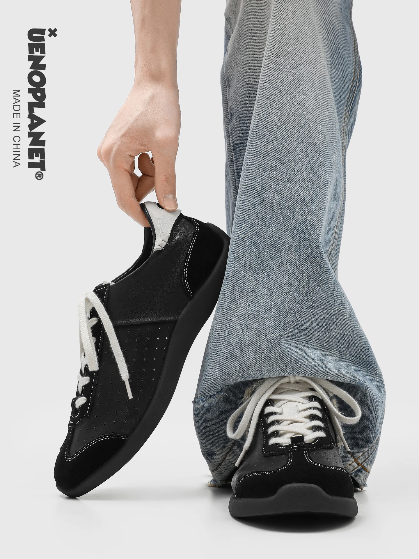 uenoplanet-men's-ballet-deux-shoes-thin-sole-comfortable-sports-casual-shoes-summer-versatile-low-top-glued-rubber-soles